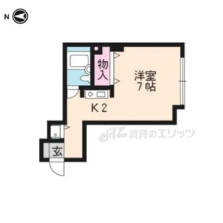 スタジオーネ桂【402号室】の間取り