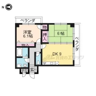 メゾン桂川【306号室】の間取り