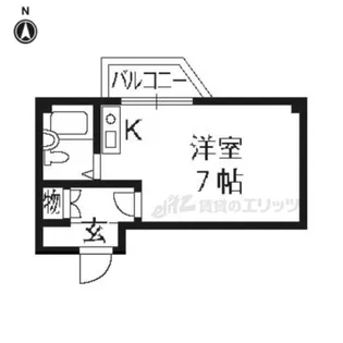 グランド桂【203号室】の間取り