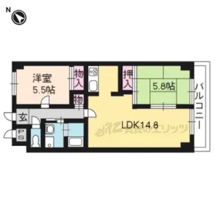 プレシャス桂【605号室】の間取り