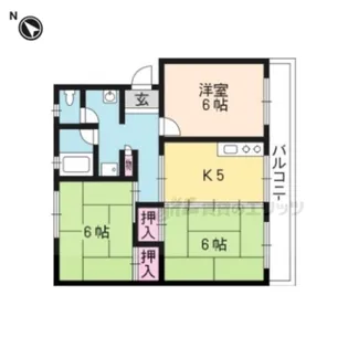 ハイツ堤下【1階】の間取り