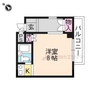 シルキーハイツ阪源【201号室】の間取り