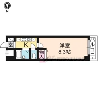 1Kの間取り画像