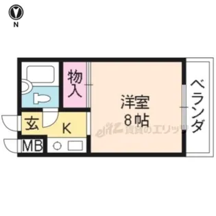 北村ハイツ【203号室】の間取り