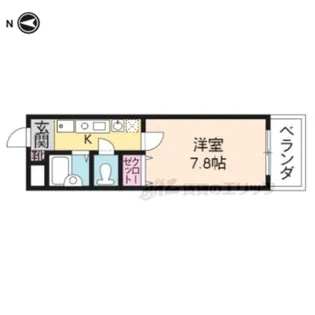 ウイングス西京【302号室】の間取り