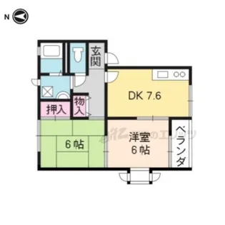 アドザックスコバヤシ【101号室】の間取り