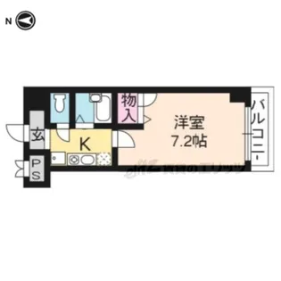 フォルトゥーナ四条【701号室】の間取り