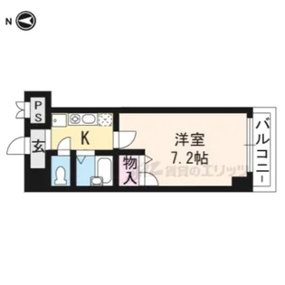 フォルトゥーナ四条【601号室】の間取り