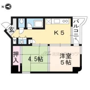 ウエストプラザ三越【702号室】の間取り