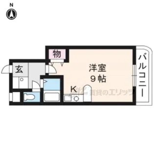 サンホワイト葛野【207号室】の間取り