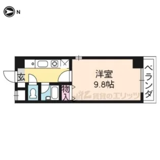 キャッスルサイド21【505号室】の間取り