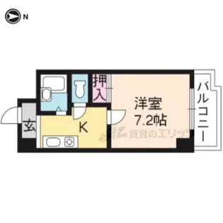 サンヴォア京都【202号室】の間取り