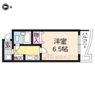 パークサイドC【303号室】の間取り