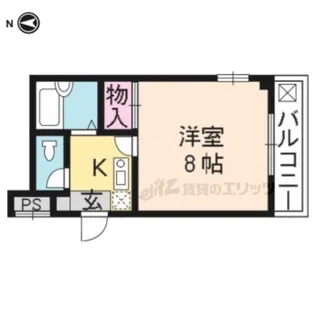 1Kの間取り画像