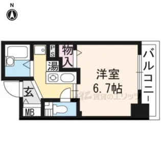 レスパスエラン【6階】の間取り