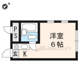 プチハイツ小倉【301号室】の間取り