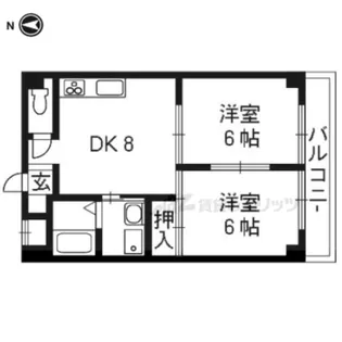 アーバンハイツ高辻【402号室】の間取り