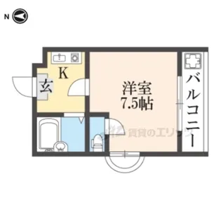 サンコーポ天王【301号室】の間取り