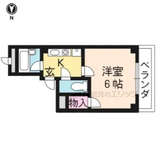コモドエスペシオ勝山【401号室】の間取り