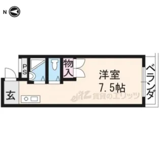 ヴィランセンワ城南【201号室】の間取り