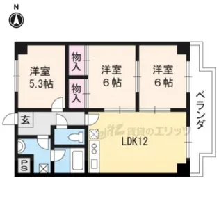 プレミール段町【1階】の間取り