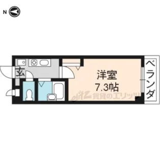 フォレスト西院【103号室】の間取り