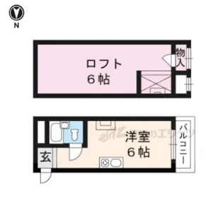 フォーブル西院【305号室】の間取り