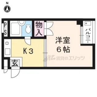 フォーブル西院【101号室】の間取り
