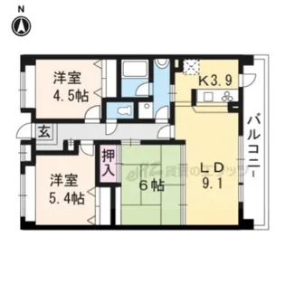 フレッチェ?【402号室】の間取り