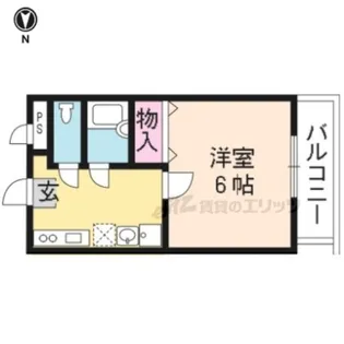 メモリー北山【306号室】の間取り