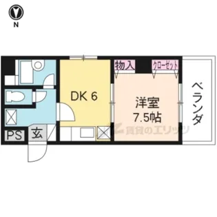 ワイズアクト【401号室】の間取り