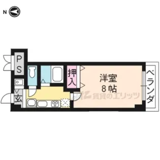 ヴィランセンワアネックス【427号室】の間取り