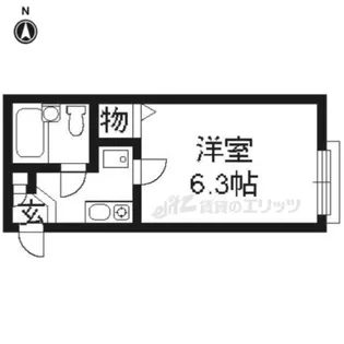 リバティーコート【202号室】の間取り
