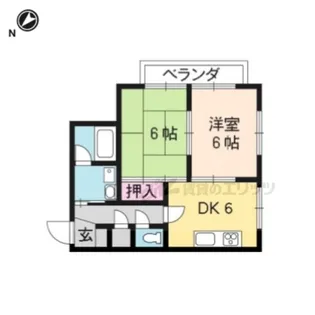 ウインズコート【303号室】の間取り