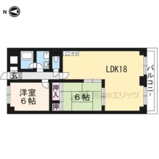 「グレイスヴィラ阿部」【9階】の間取り