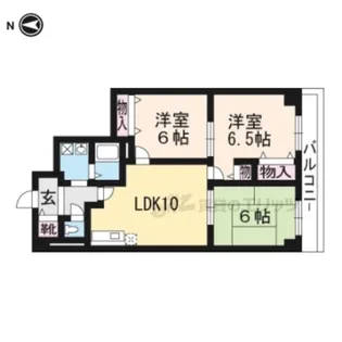 エーデル音羽【6階】の間取り