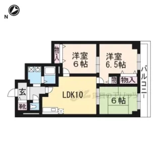 エーデル音羽【4階】の間取り