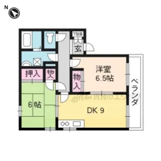 グランメゾン古川【B201号室】の間取り