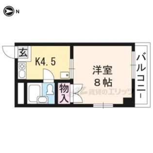 サンライズ北白川【301号室】の間取り