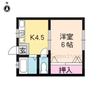 セゾン舟山【101号室】の間取り