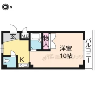 メゾン・ド・フルール【101号室】の間取り