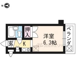 ルシエル御蔭【306号室】の間取り