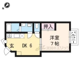 WIND MILL【102号室】の間取り