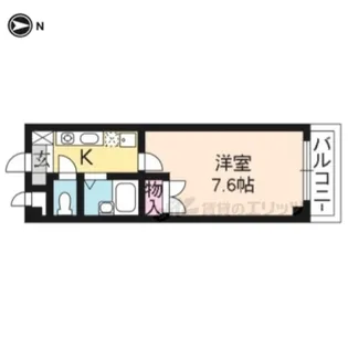 ティモネ御池【203号室】の間取り