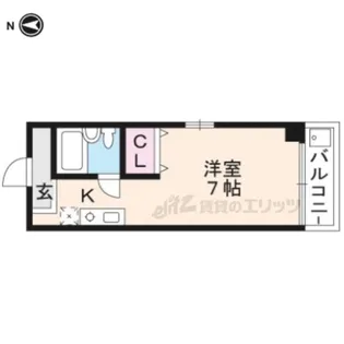 ブランシェ木下【401号室】の間取り