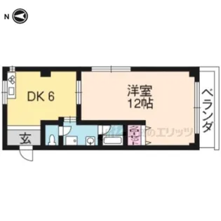 メゾン桃山【702号室】の間取り