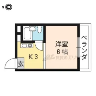シャルトヤマハ【323号室】の間取り
