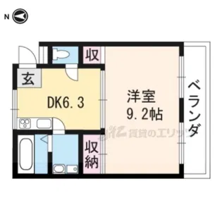 レジデンスミナミ【203号室】の間取り