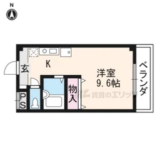 ボナール椥ノ辻【301号室】の間取り