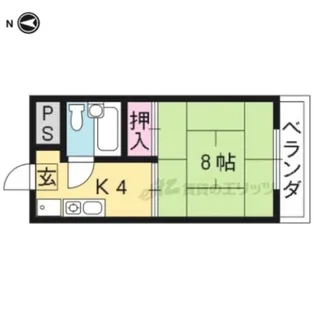 西浦マンション【3階】の間取り